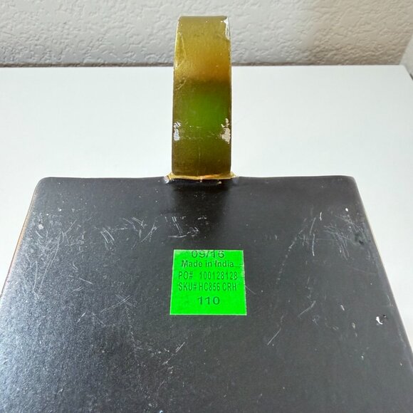 BALLARD DESIGNS Gift Box Stocking Hanger Harlequin Metal Bow Box RARE RETIRED! - Picture 9 of 15